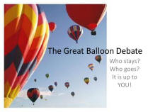 Image result for balloon debate