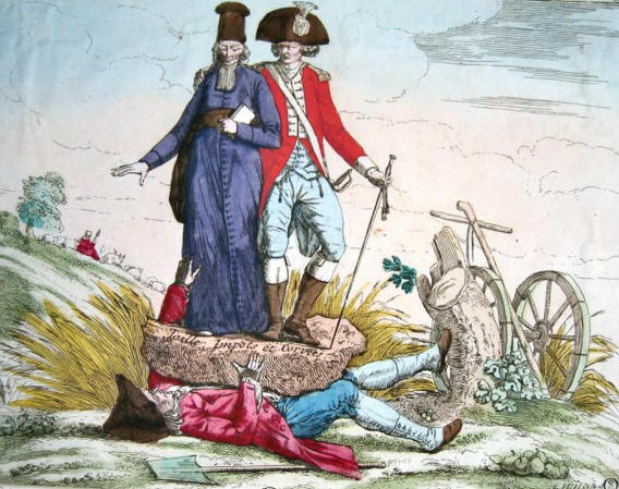 Image result for the three estates in pre-revolutionary france cartoon